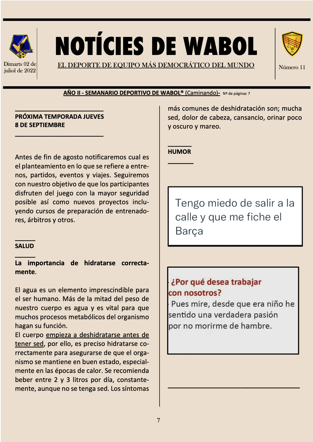 Imatge: Junts per tancar la temporada